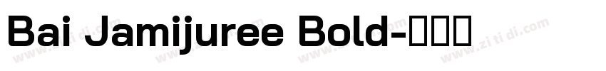 Bai Jamijuree Bold字体转换